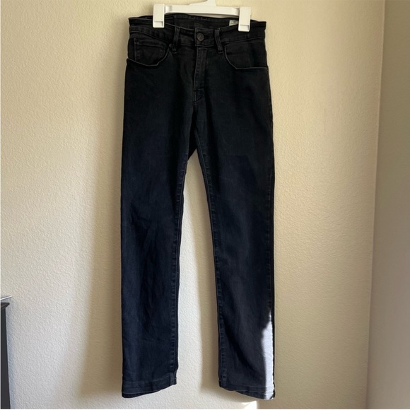 Silver Plate Jeans Co Black Designer Crotch Jeans Size 28 - Picture 1 of 8